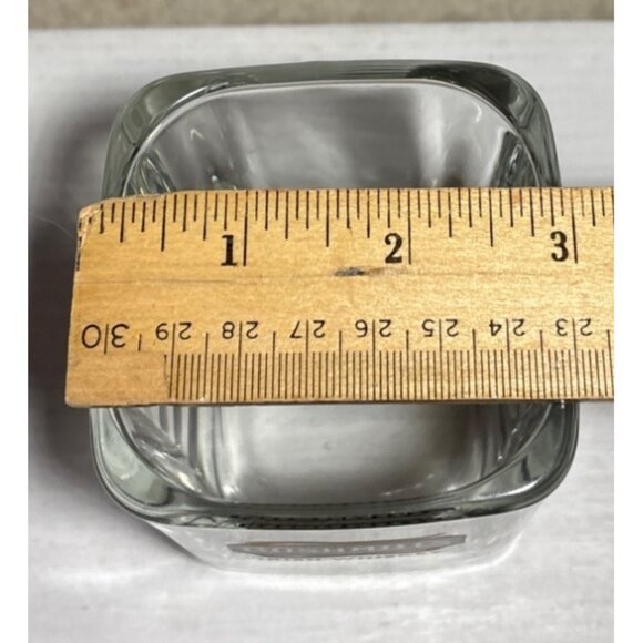 Bushmills Irish Whiskey Square Glass Tumbler Heavy Clear Glass Logo Design - Picture 6 of 6